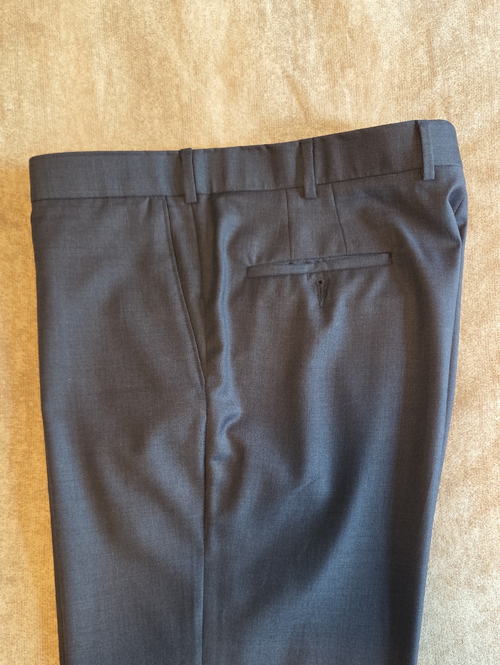 Classic Men's Dress Pants in Mid Blue